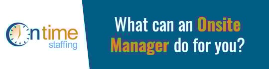 on time staffing onsite manager program